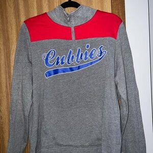 VICTORIA SECRET PINK CHICAGO CUBS Womens 1/4 Zip Pullover Size Large